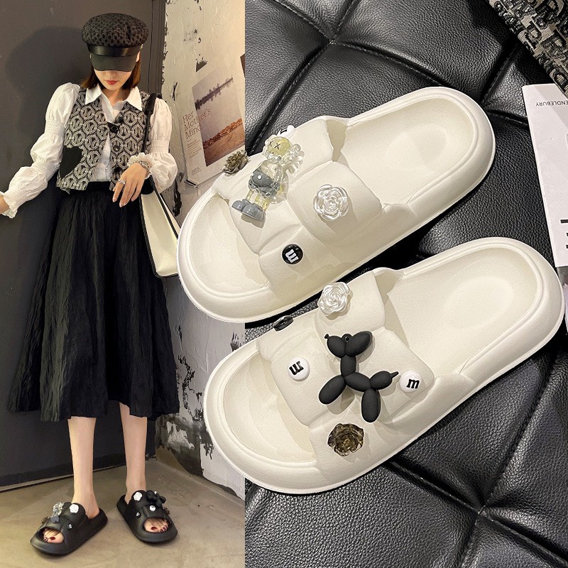 Dép nữ unisex thời trang, mẫu bánh mì 🎁Tặng Kèm🎁 Sticker Brearbrick Hottrend 2022 MSP:Brearbrick