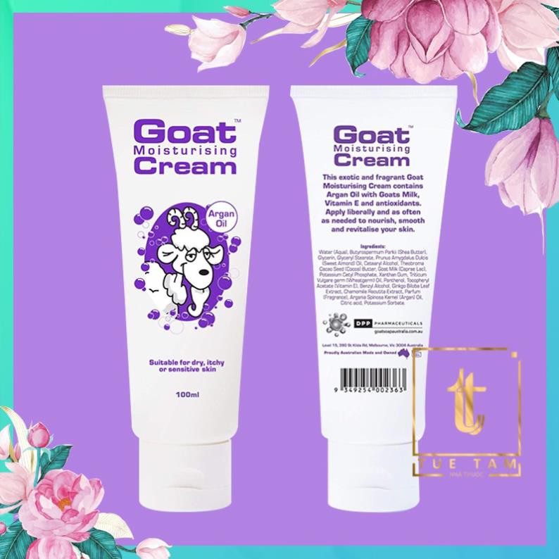 Kem dưỡng ẩm sữa dê Úc Goat Moisturising Cream The Goat Skincare 100ml - Giúp bạn có làn da mịn màng