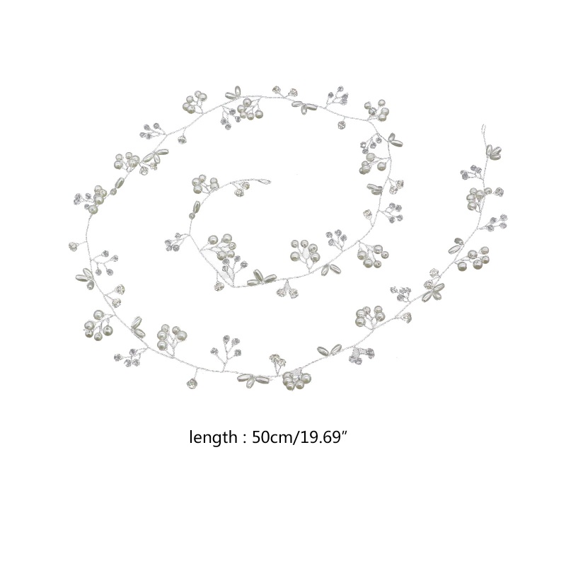 Cài Tóc Đính Hạt Ngọc Trai Màu Bạc Dành Cho Nữ