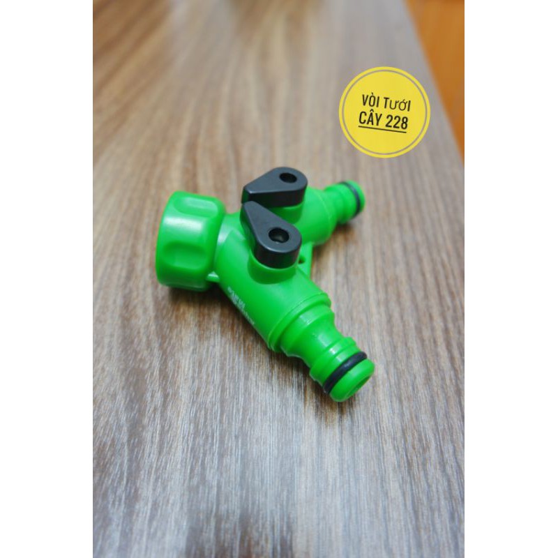 Bộ van chia 2 nhánh nối nhanh ống 8 mm 8 ly Aquamate.