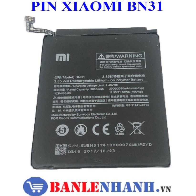 PIN XIAOMI MI A1