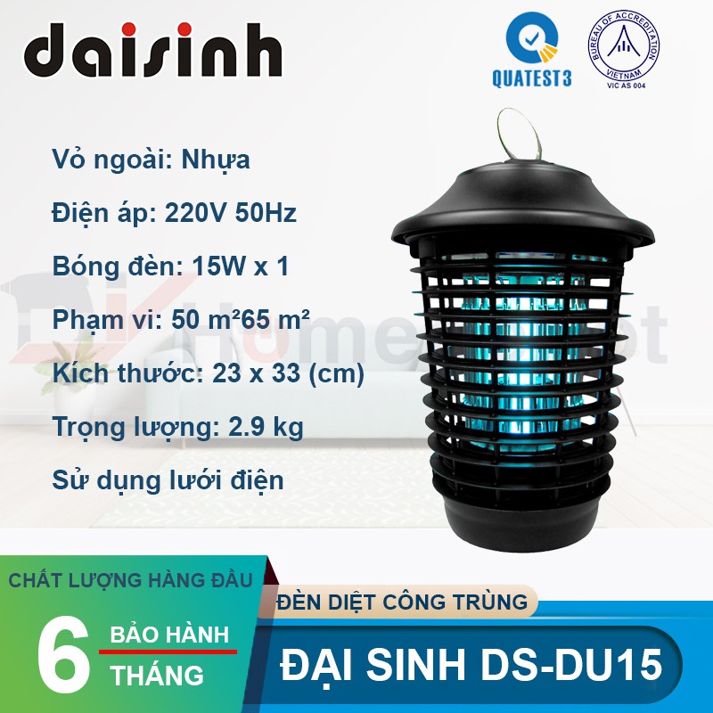 Đèn Diệt Côn Trùng Đại Sinh DS-DU15