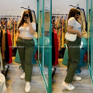 [virusplussize]sale outlet - kaki uni unisex bigsize eo bo chun