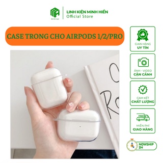 Case sillicon dẻo trong suốt nắp liền dành cho tai nghe không dây AP 1/2, Pro