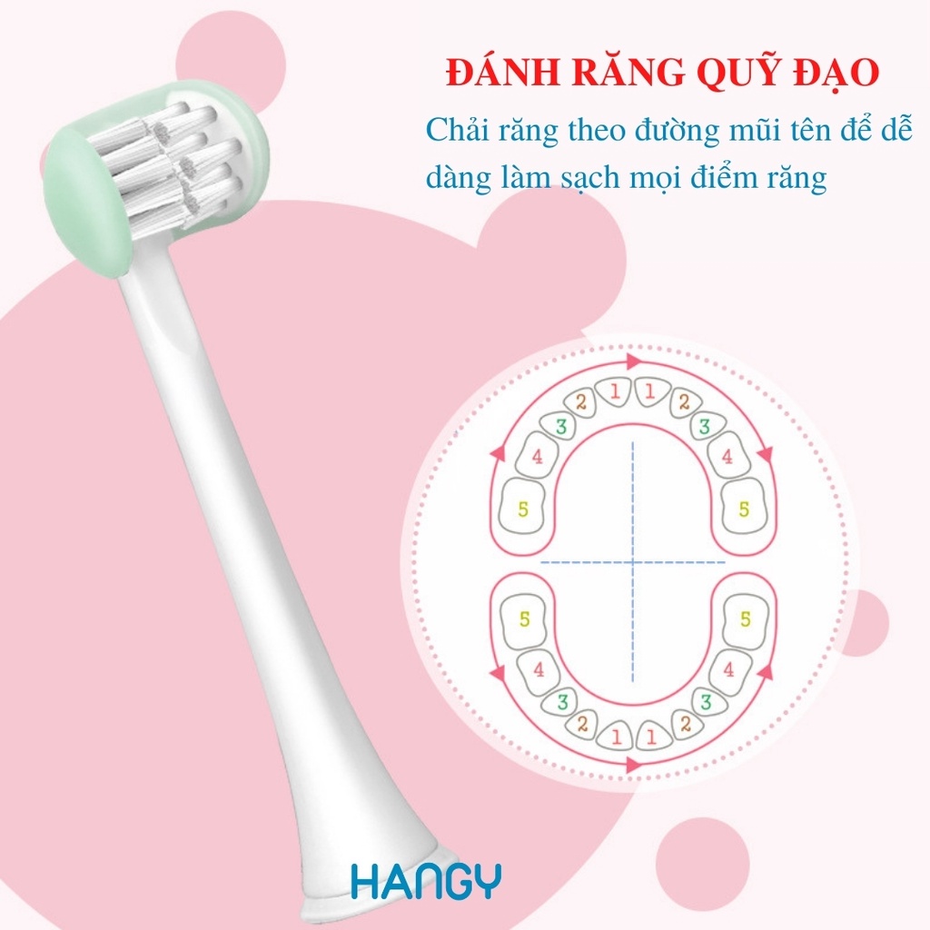 Bàn chải điện đánh răng người lớn 3D LEYUYO nhập khẩu HANGY