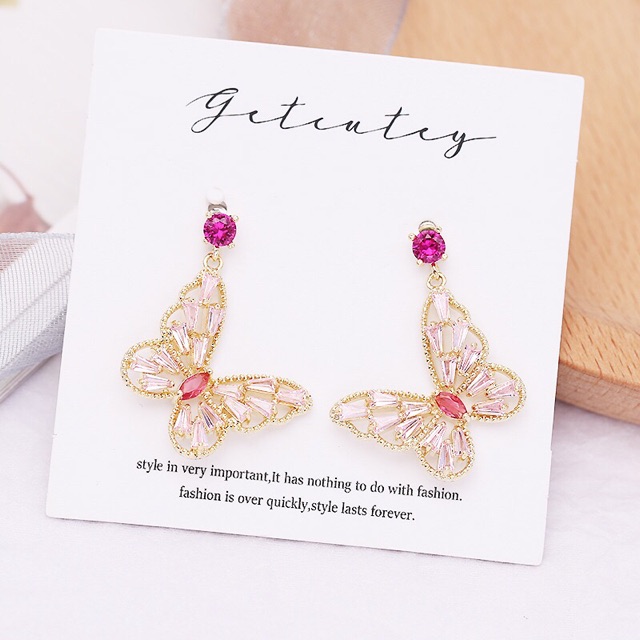 *Khuyên tai mẫu hồ điệp đá phale(KTTQAI,5.F6.AI5)