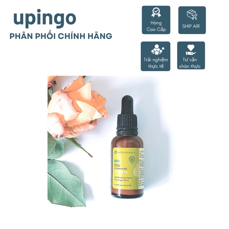 Kẽm giọt Nutrivitality Pincolinate & vitamin B12 cho bé từ sơ sinh