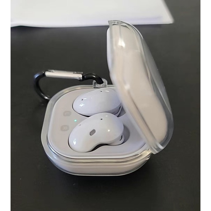 Vỏ Bảo Vệ Hộp Sạc Tai Nghe Samsung Galaxy Buds 2 Pro / Galaxy Buds Pro Trong Suốt Mềm Mại Kèm Móc Khóa