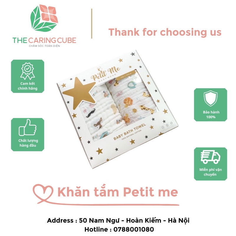 Khăn tắm Petit Me set 2 chiếc