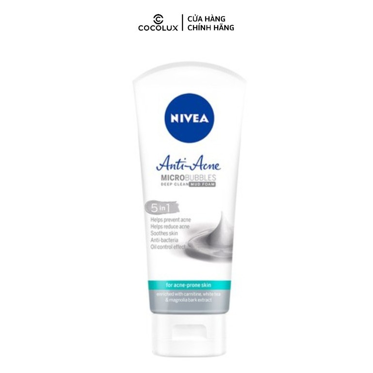 [COCOLUX] Sữa rửa mặt NIVEA Anti-Acne khoáng chất giúp ngừa mụn