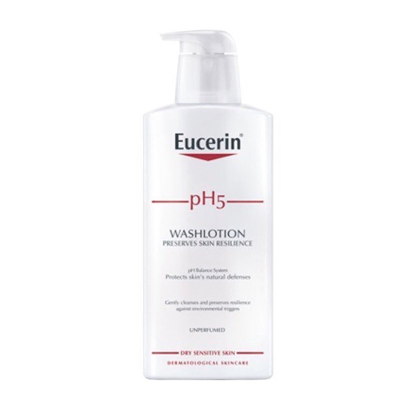 Sữa Tắm Và Rửa Mặt Dành Cho Da Nhạy Cảm Eucerin pH5 (Không Mùi) - 400ml