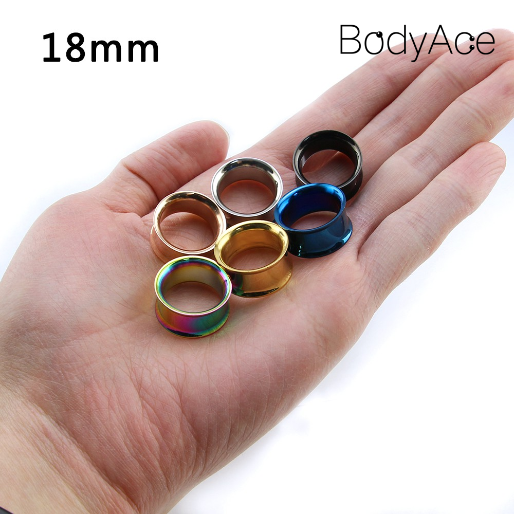 Khuyên Nong Tai Bằng Thép Không Gỉ Màu Đen 3-28mm #11423083105
