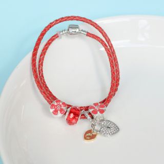 Vòng tay - vòng charm pha lê nhiều màu VTC002
