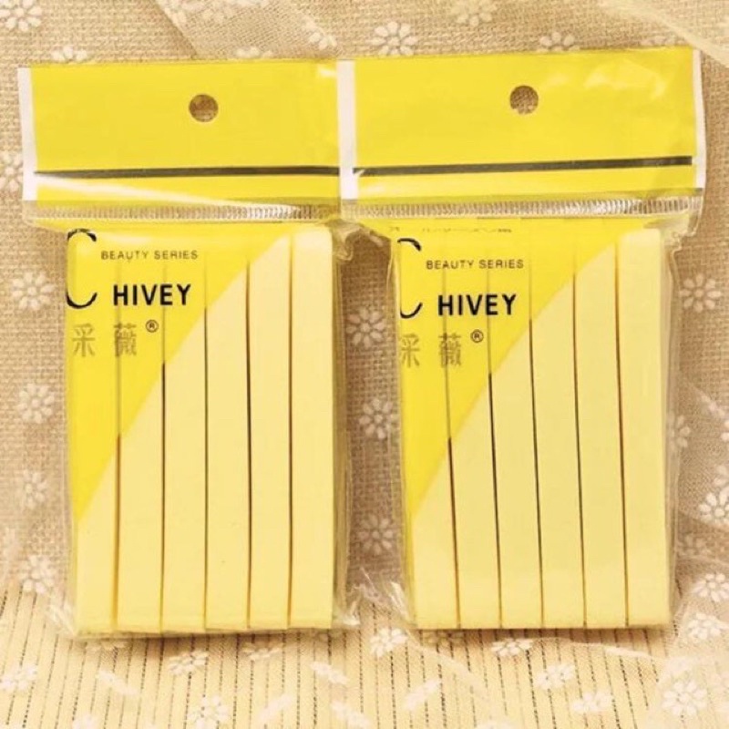 Bông nở miếng mút rửa mặt dạng miếng 12 miếng/1 gói hàng chuẩn spa