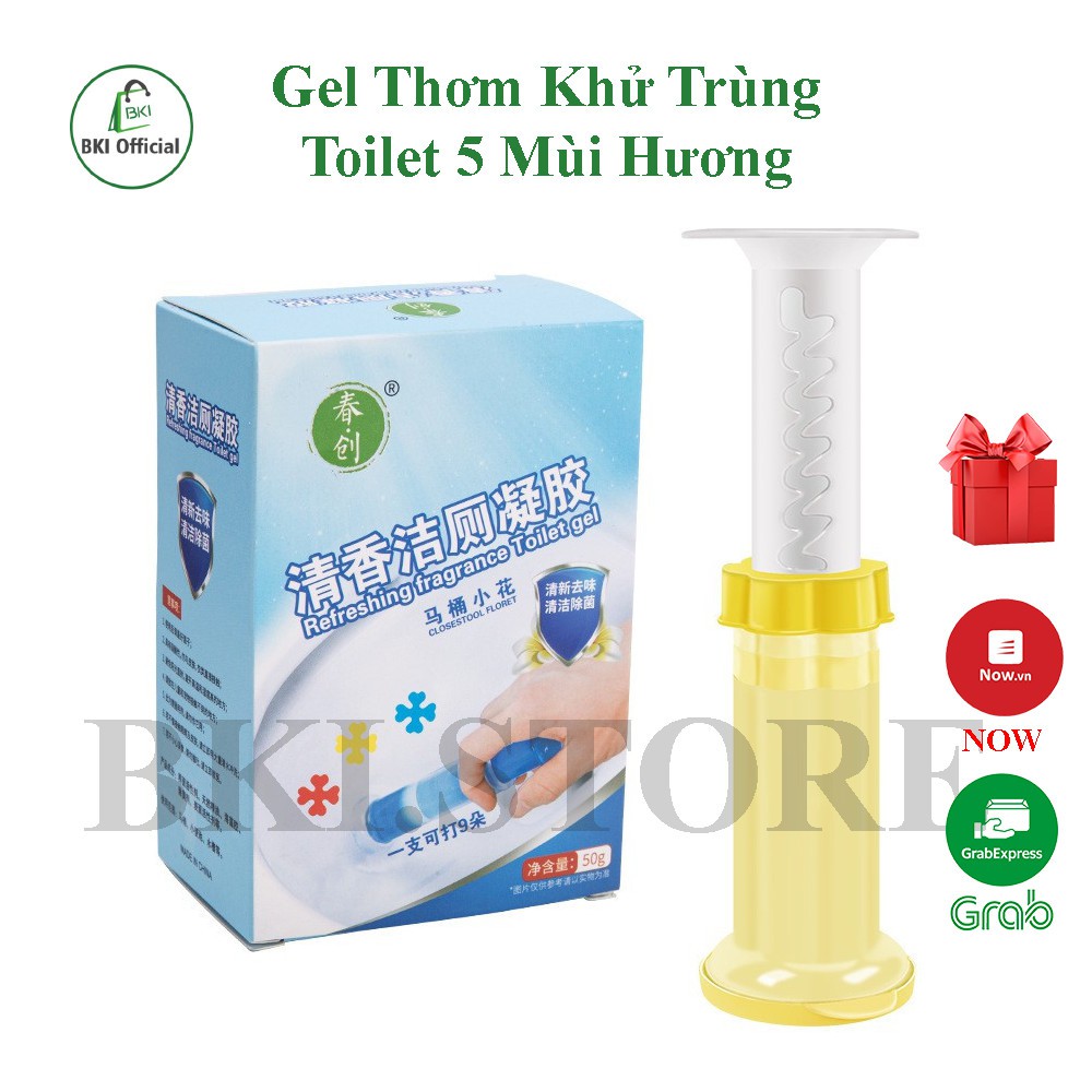 Gel Thơm KHỬ TRÙNG, KHỬ MÙI, DIỆT KHUẨN Toilet Với 5 Loại Hương Thơm Dễ Chịu Cho Nhà Vệ Sinh