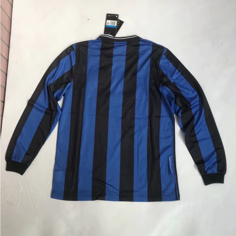 Áo Bóng Đá Dài Tay Nhanh Khô Phong Cách retro 09-10 Inter Milan