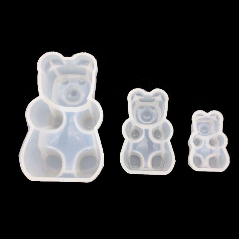 Khuôn Silicone Tạo Hình Làm Bánh Kẹo Hình Gấu Gummy Diy
