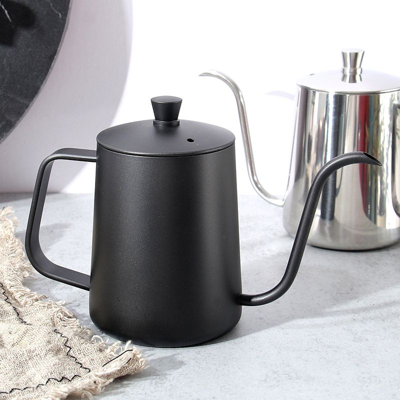 Bình rót cổ ngỗng pha cà phê inox 304 loại dày, có nắp Ahahome