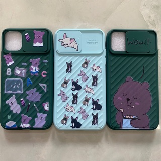Ốp lưng Iphone 11 (6.1) dẻo có nắp trượt bảo vệ camera in hình kute