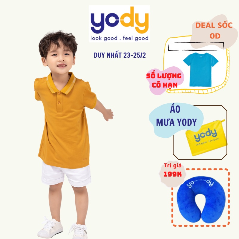 Áo Thun Phông Trẻ Em YODY Chất Mềm Mịn Thoáng Khí KID3052