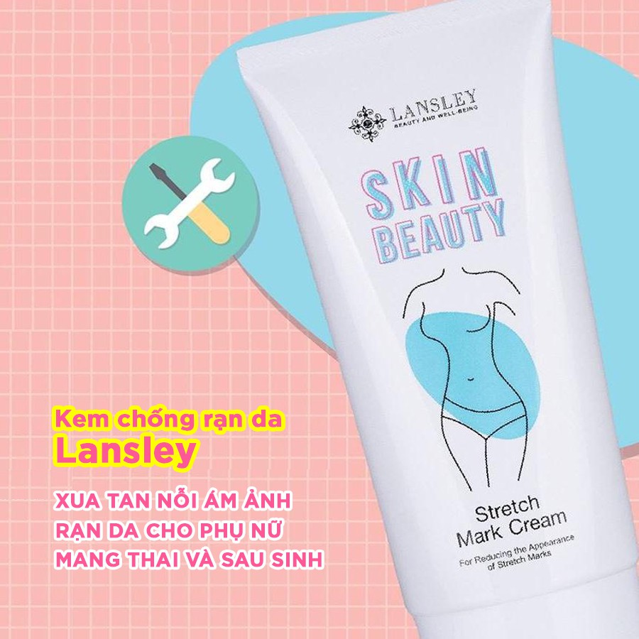 Kem làm mờ rạn da Lansley Skin Beauty Stretch Mark Cream 150g