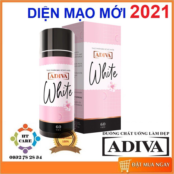 ✅WHITE ADIVA VIÊN UỐNG TRẮNG DA HỘP 60 VIÊN