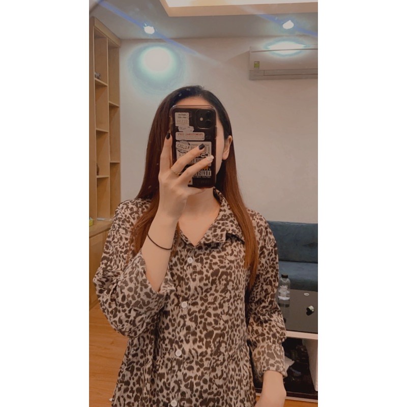 Áo sơ mi hoạ tiết da beo - LIYECLOTHES | BigBuy360 - bigbuy360.vn
