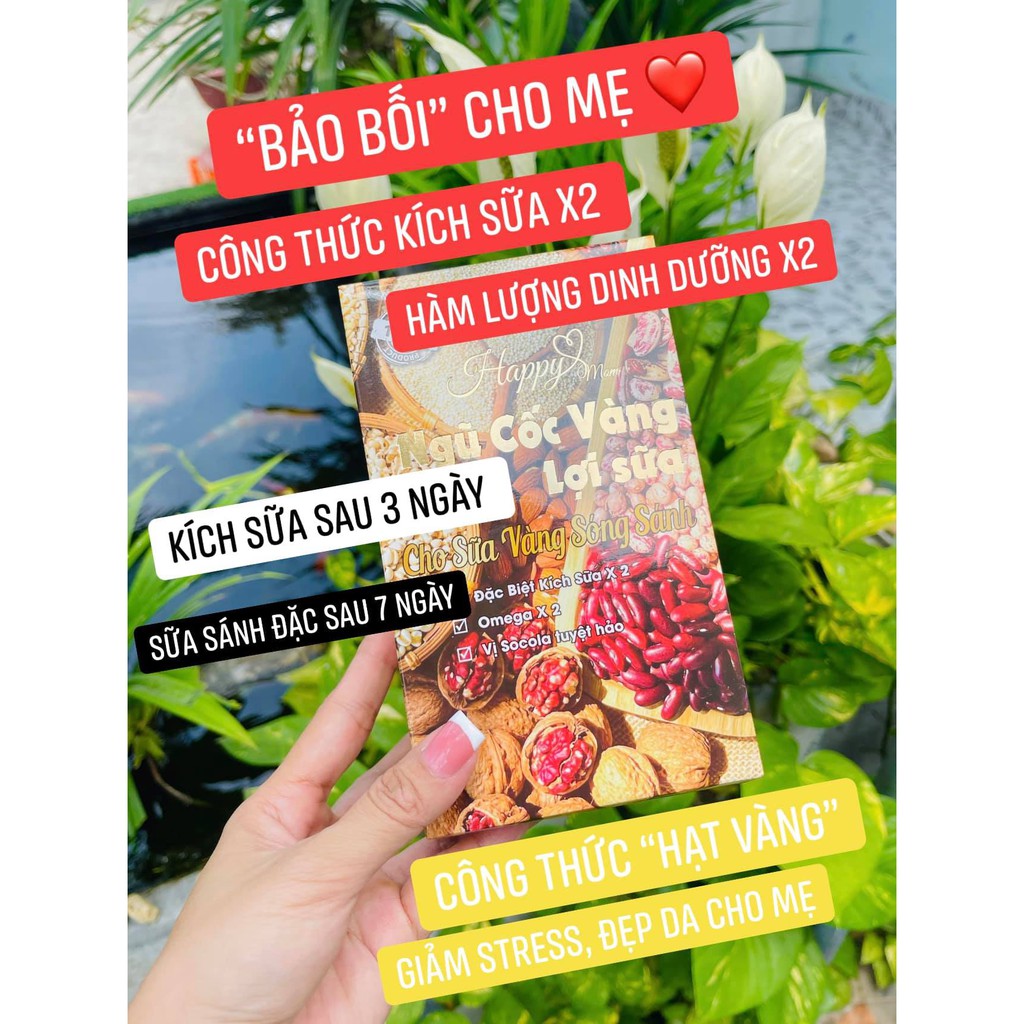 {TẶNG QUÀ SỐC} NGŨ CỐC LỢI SỮA HAPPY MOM VỊ SOCOLA (HỘP 450G)