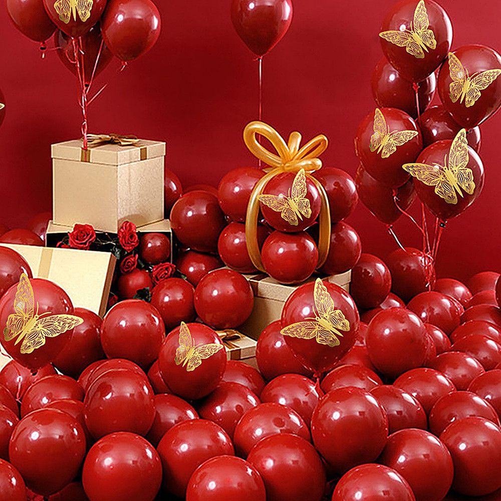 CONOPERY Bộ 12 Miếng Dán Tường Trang Trí Họa Tiết 3D Màu Sắc Ánh Kim Sáng Tạo