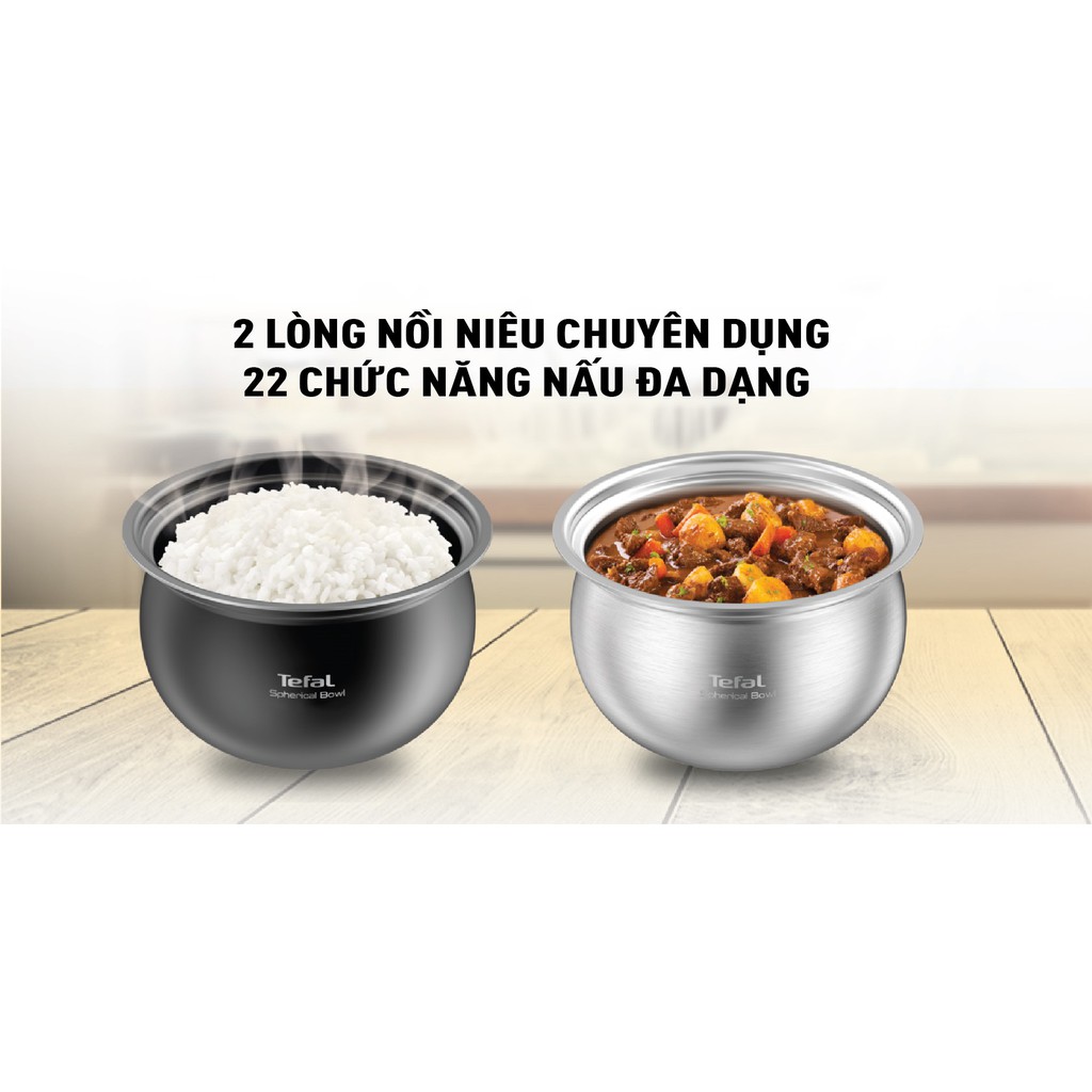 [Mã ELTEFALWL5 giảm 10% đơn 500K] Nồi áp suất Tefal Smart Pro IH Multicooker CY638868 - 1300W, 5L