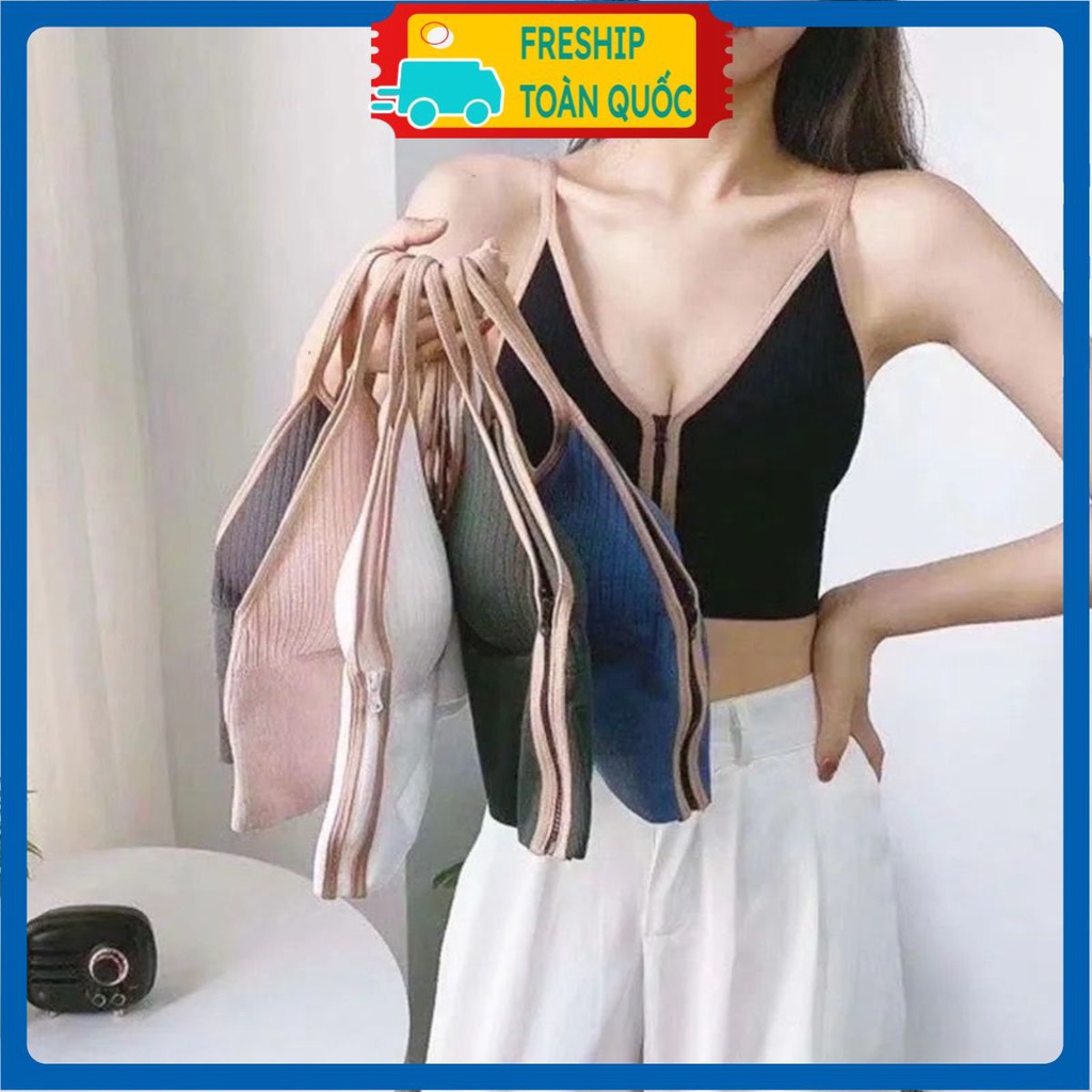 PVN26162 ÁO BRA KHÓA KÉO TRƯỚC NGỰC, TẬP GYM, YOGA .