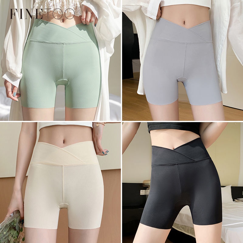 Take Talk Quần legging từ vải cotton lụa lạnh không lộ đường may hai trong một lưng chéo ôm dáng an toàn