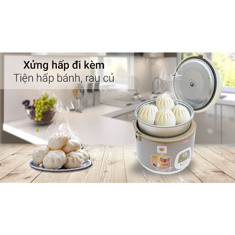 Nồi cơm điện Sharp 1.8 lít KS-N191ETV - hàng chính hãng bảo hành 12 tháng