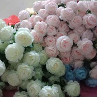 HOA LỤA ĐẸP NHƯ THẬT set 11 bông