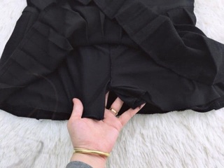 Chân Váy Xếp Ly Cho Mẹ Bầu Trẻ Trung, Chân Váy Xì Tin, Chân Váy Năng Động Mây Xinh Store