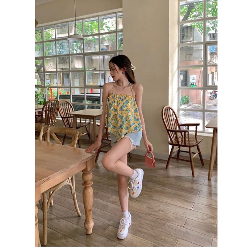 Áo Yếm Voan Hoa Hàng Quảng Châu 4 Màu M770-Violet