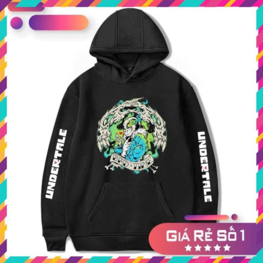 Mẫu áo hoodie bé Sans Bad Time - mẫu áo game Undertale cực ngầu / SP BÁN CHẠY