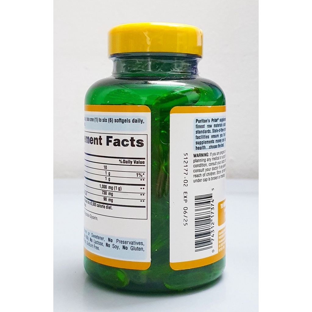 Date 11/26 - Tinh dầu hoa anh thảo Evening Primrose Oil 1000 mg with GLA chai 120 viên của mỹ hãng puritan pride