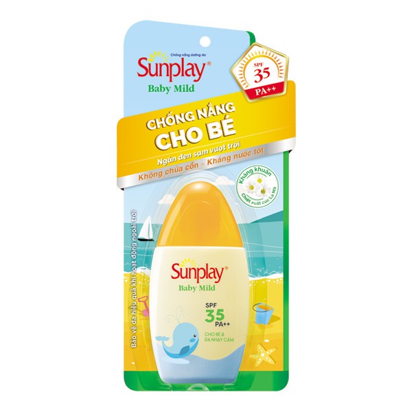 Kem chống nắng Sunplay Baby Mild SPF35+, PA++ cho bé và da nhạy cảm