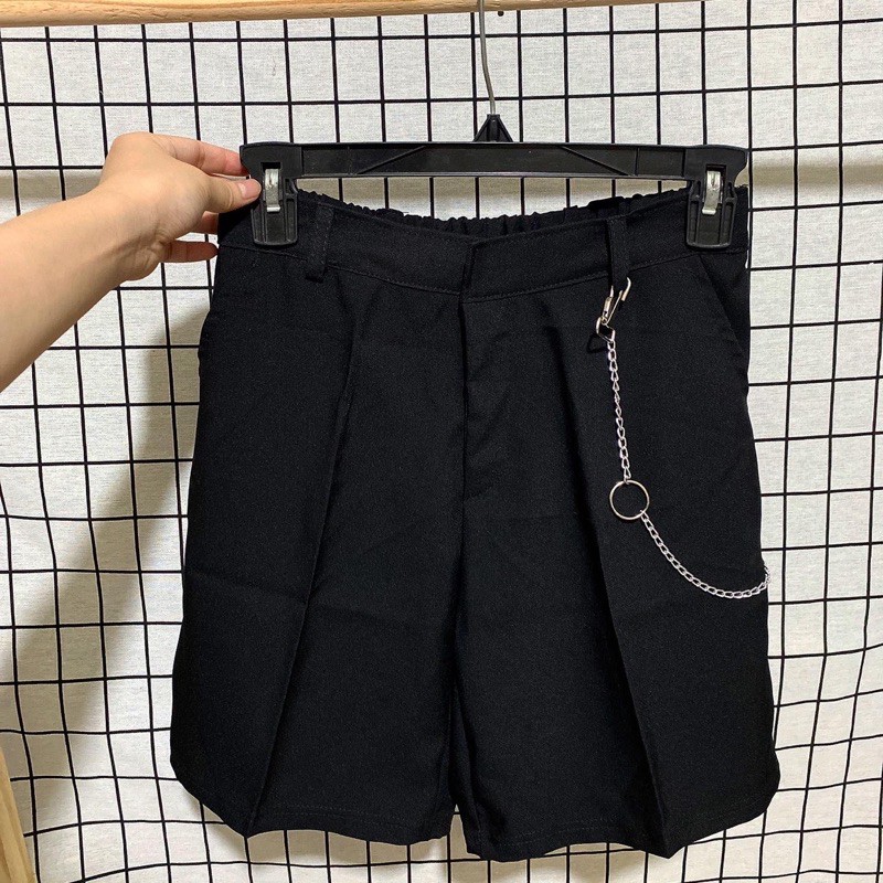 Quần Âu Short Nam phối dây xích Cao Cấp