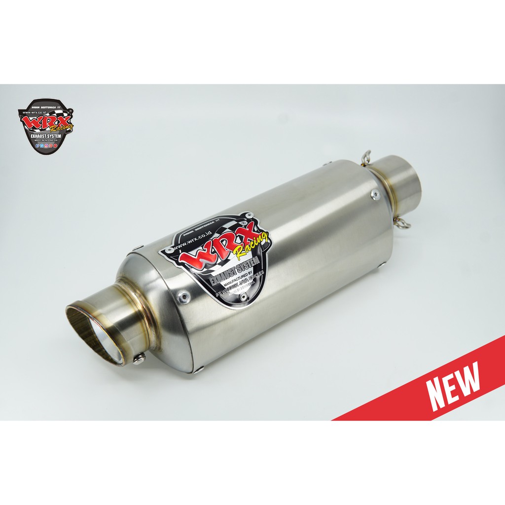 Pô WRX Oval R1  màu inox