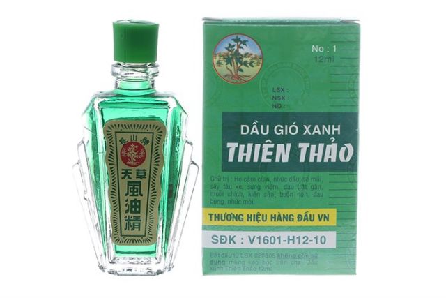 Dầu gió xanh thiên thảo (hình thật)