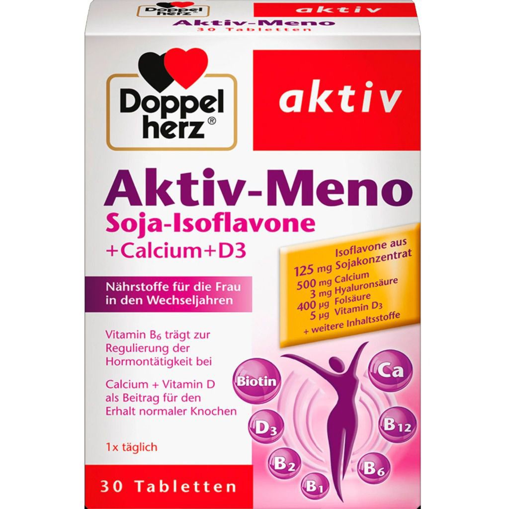 Aktiv Meno Soja Isoflavone Cân Bằng Nội Tiết Tố Nữ 30 Viên - TP051