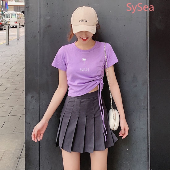 Áo Croptop Ngắn Tay Thời Trang Gợi Cảm Cho Nữ