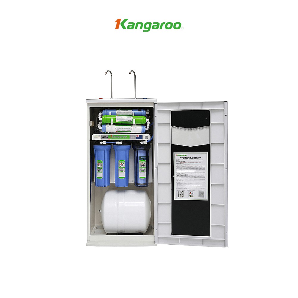 [MIỄN PHÍ LẮP ĐẶT] Thiết bị lọc nước Kangaroo RO 2 vòi, 10 lõi KG10A3 vỏ tủ VTU màu xanh(kèm carton)