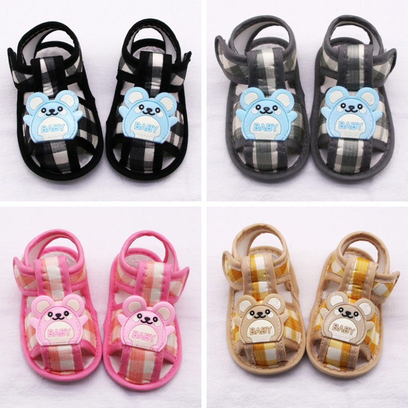 Xăng đan Đế Mềm Bằng Cotton In Họa Tiết Hoạt Hình Dành Cho Bé Trai Gái