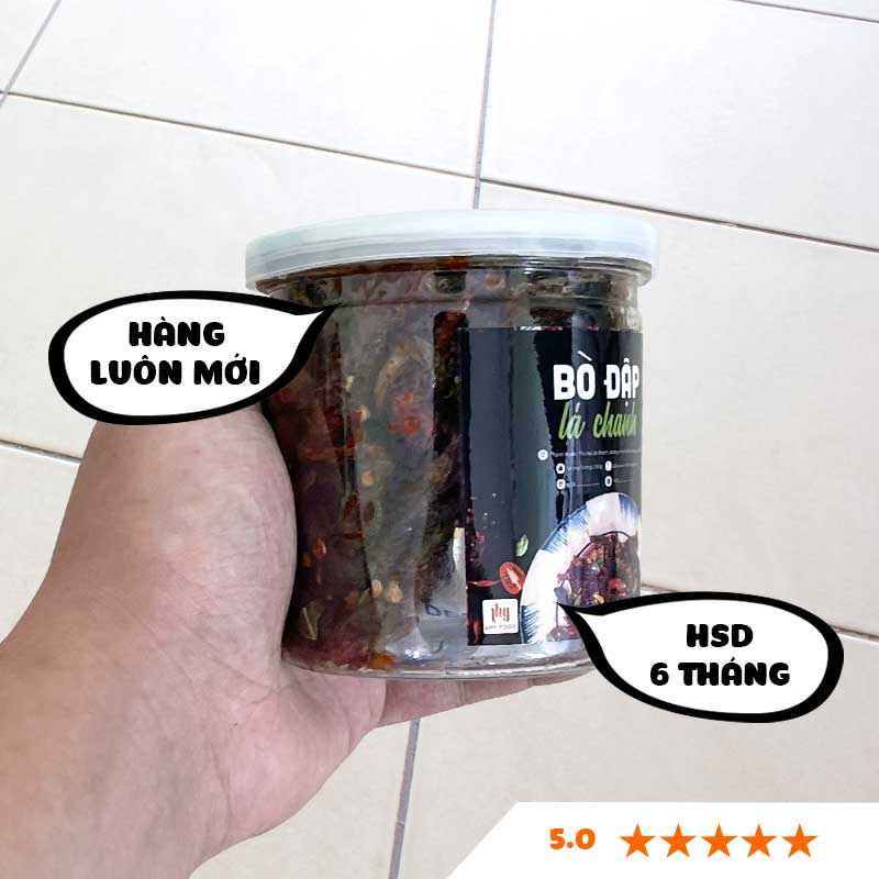 Khô bò miếng cháy tỏi mật ong🍟FREESHIP🍟hộp 200gr bò khô đập lá chanh ăn vặt ngon LHYFOOD Hà Nội