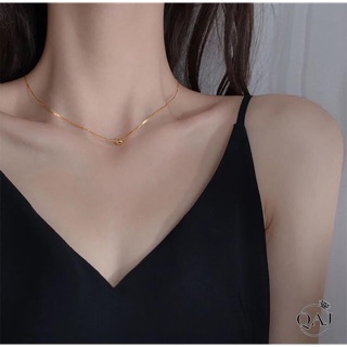 Dây chuyền bi bạc mảnh mai