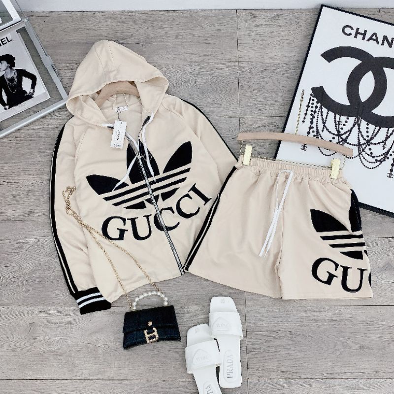 💐Set mũ khoá Gucci sọc tay
