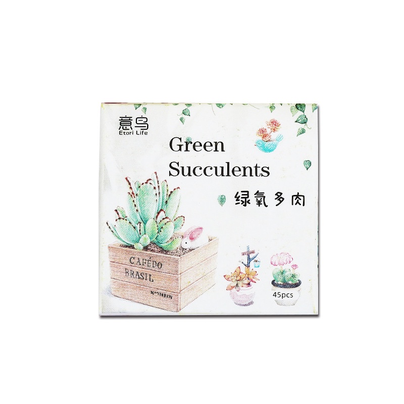 Flowertree Set 45 Miếng Dán Trang Trí Sổ Tay